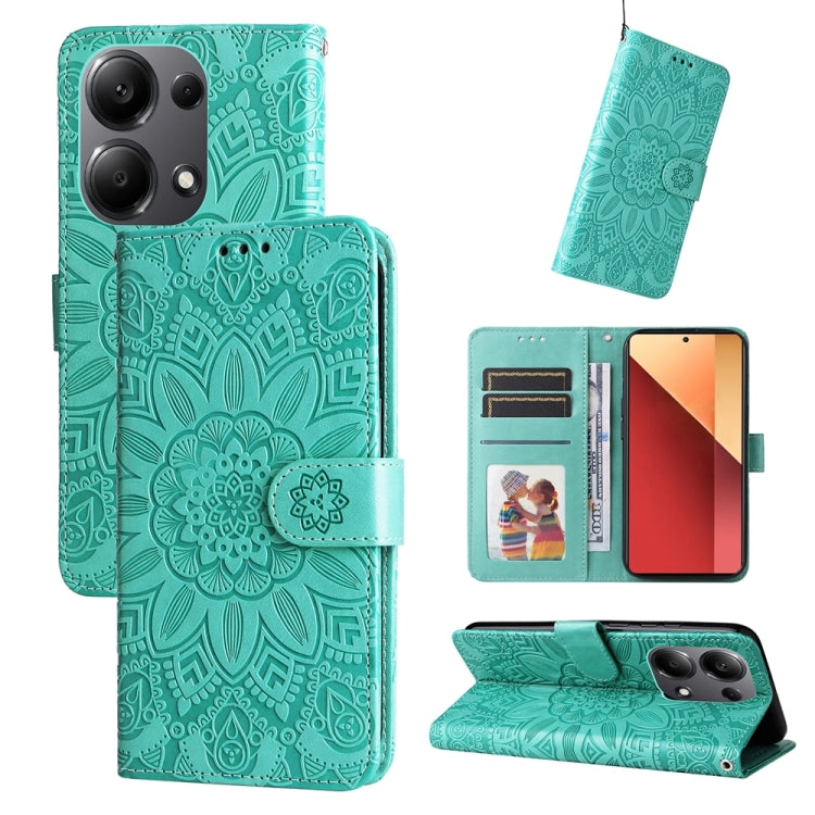 Custodia portafoglio in pelle goffrata per Xiaomi Redmi A3