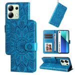 Custodia portafoglio in pelle goffrata per Xiaomi Redmi A3