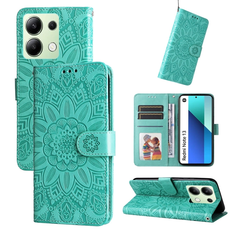 Custodia portafoglio in pelle goffrata per Xiaomi Redmi A3