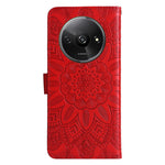 Custodia portafoglio in pelle goffrata per Xiaomi Redmi A3