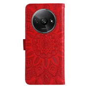 Custodia per telefono in pelle di girasole goffrata, For Xiaomi Redmi A3, For Xiaomi Redmi Note13 Pro 4G Global/Poco M6 Pro 4G, For Xiaomi Redmi Note13 4G, For Xiaomi Redmi K70E