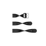 Cinturino da polso sostitutivo in silicone con fibbia argentata universale da 22 mm, S