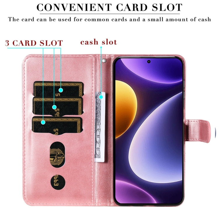 Custodia portafoglio in pelle con cerniera per Xiaomi