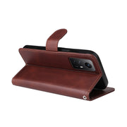 Custodia per telefono in pelle a conchiglia con struttura in vitello classico, For Xiaomi Redmi Note 12S 4G