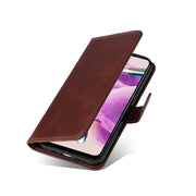 Custodia per telefono in pelle a conchiglia con struttura in vitello classico, For Xiaomi Redmi Note 12S 4G