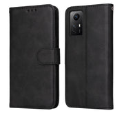 Custodia per telefono in pelle a conchiglia con struttura in vitello classico, For Xiaomi Redmi Note 12S 4G