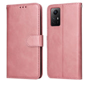 Custodia per telefono in pelle a conchiglia con struttura in vitello classico, For Xiaomi Redmi Note 12S 4G