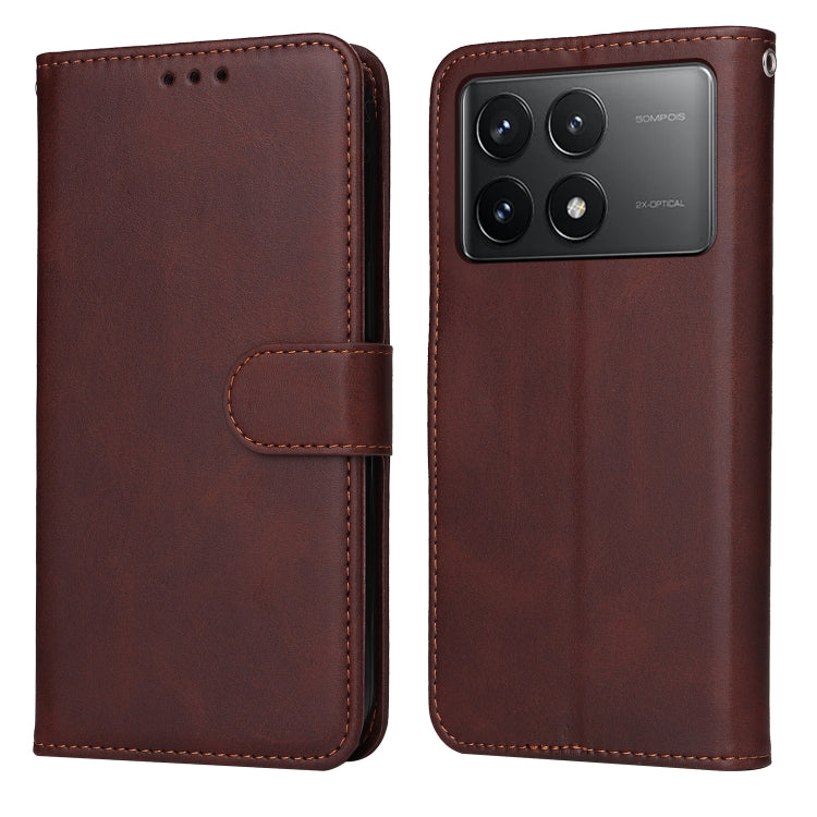Custodia per telefono in pelle a conchiglia con struttura in vitello classico, For Xiaomi Redmi K70E, For Xiaomi 14 Ultra, For Xiaomi 14 Pro, For Xiaomi 14