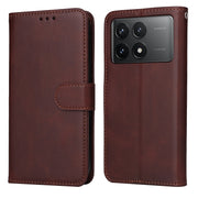 Custodia per telefono in pelle a conchiglia con struttura in vitello classico, For Xiaomi Redmi K70E, For Xiaomi 14 Ultra, For Xiaomi 14 Pro, For Xiaomi 14