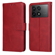 Custodia per telefono in pelle a conchiglia con struttura in vitello classico, For Xiaomi Redmi K70E, For Xiaomi 14 Ultra, For Xiaomi 14 Pro, For Xiaomi 14