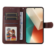 Custodia per telefono in pelle a conchiglia con struttura in vitello classico, For Xiaomi Redmi Note13 5G Global, For Xiaomi Redmi 13C 4G, For Xiaomi Redmi Note13 Pro+ 5G Global, For Xiaomi Redmi Note13 Pro 5G Global