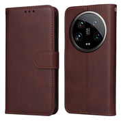 Custodia per telefono in pelle a conchiglia con struttura in vitello classico, For Xiaomi Redmi K70E, For Xiaomi 14 Ultra, For Xiaomi 14 Pro, For Xiaomi 14
