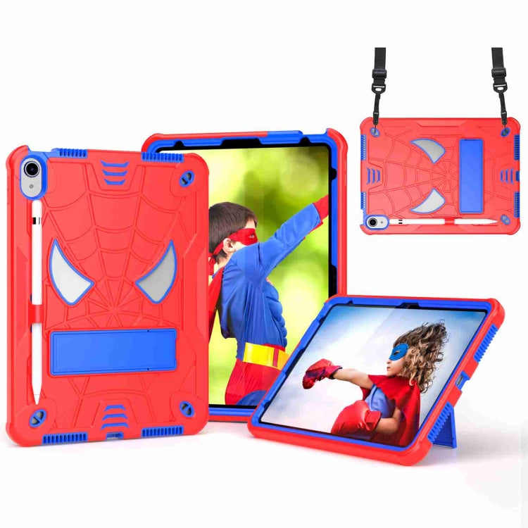 Custodia per tablet PC ibrida in silicone Spider Texture con tracolla, For iPad 10th Gen 10.9 2022, For iPad Pro 11 2021 / Air 5 10.9