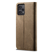 Custodia per cellulare in pelle stile casual con struttura in denim, For Xiaomi Redmi Note 12 Turbo / Poco F5