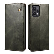Custodia per telefono in pelle a conchiglia con struttura a cavallo pazzo in cera d'olio, For Xiaomi Redmi Note 12 Turbo / Poco F5, For Xiaomi Redmi Note 12 Turbo