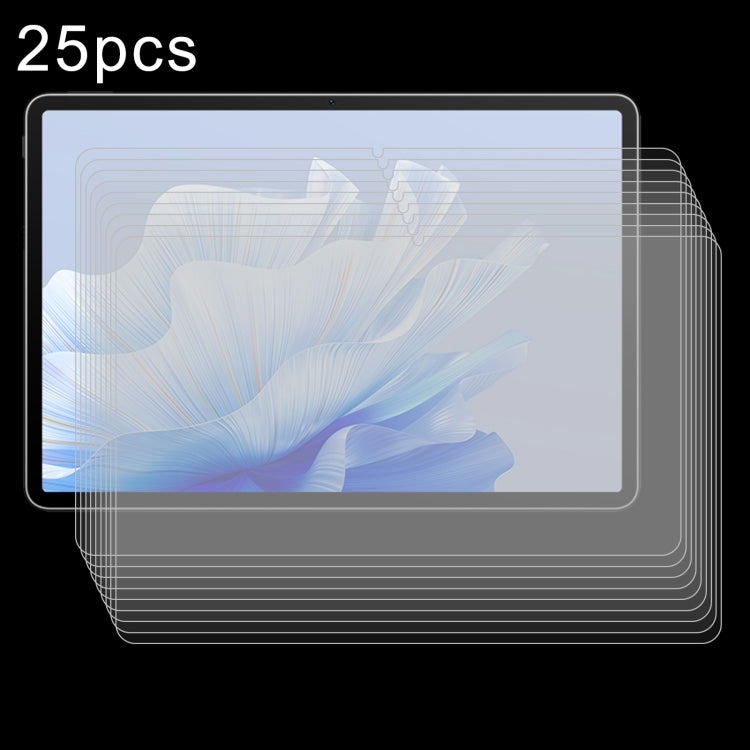 Pellicola in vetro temperato antideflagrante da 25 pezzi 9H 0,3 mm, For Huawei MatePad Mini 2025, For Huawei MatePad Air 12 2025 / 2024, For Huawei MatePad 11.5S 2025 / 2024, For Huawei MatePad Pro 12.2 2025 / 2024, For Huawei MatePad 12 X             ...