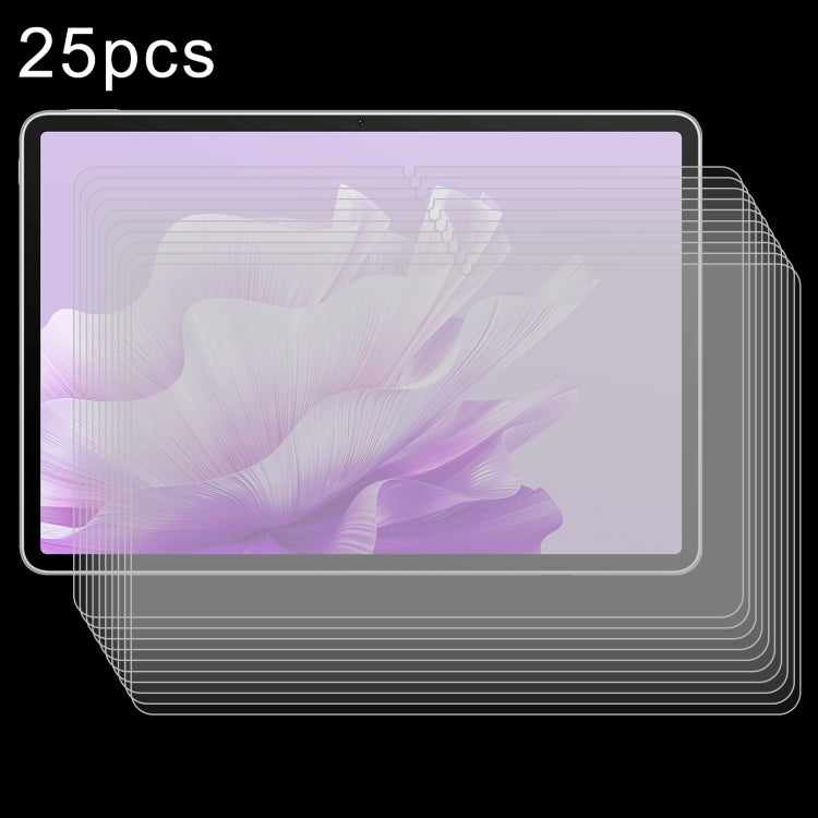 Pellicola in vetro temperato antideflagrante da 25 pezzi 9H 0,3 mm, For Huawei MatePad Mini 2025, For Huawei MatePad Air 12 2025 / 2024, For Huawei MatePad 11.5S 2025 / 2024, For Huawei MatePad Pro 12.2 2025 / 2024, For Huawei MatePad 12 X             ...