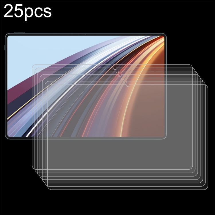 Pellicola in vetro temperato antideflagrante da 25 pezzi 9H 0,3 mm, For Huawei MatePad Mini 2025, For Huawei MatePad Air 12 2025 / 2024, For Huawei MatePad 11.5S 2025 / 2024, For Huawei MatePad Pro 12.2 2025 / 2024, For Huawei MatePad 12 X             ...