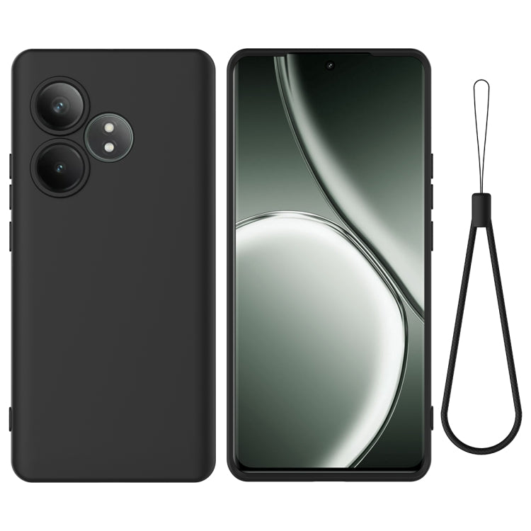 Custodia per telefono antiurto in silicone liquido di colore puro, For Realme GT 6T / GT Neo6 / GT 6, For Realme C61 Global, For Realme C63 / Narzo N63, For Realme Narzo N65 5G, For Realme Narzo 70x, For Realme Narzo 70