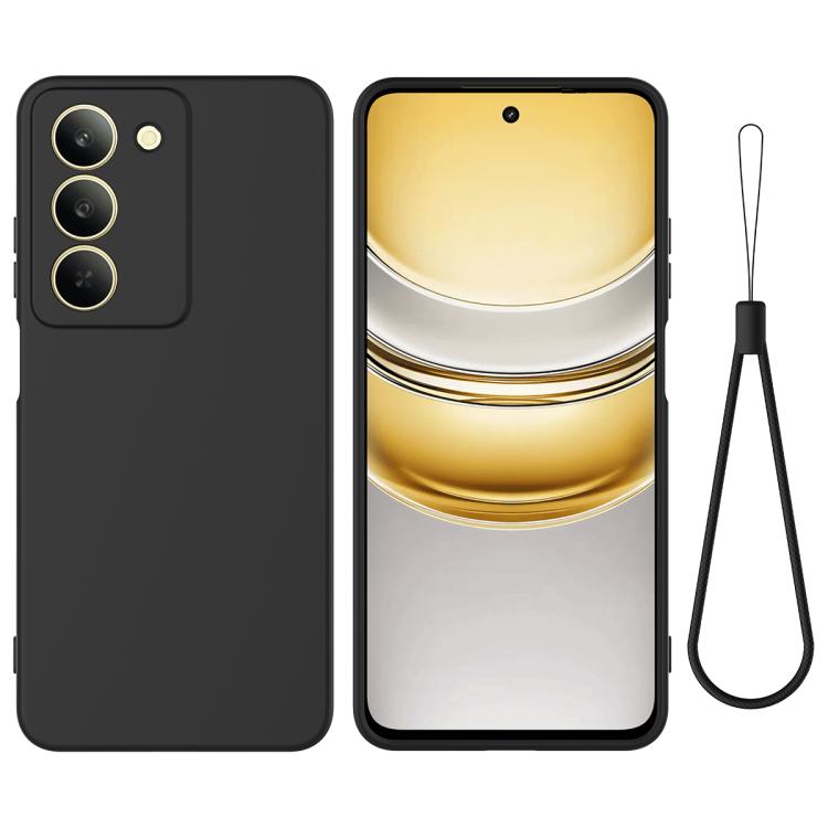 Custodia per telefono antiurto in silicone liquido di colore puro, For Realme 14x India, For Realme 14x Global, For Realme C75 4G, For Realme GT 7 Pro, For Realme P1 Speed, For Realme C63 5G / V60 5G