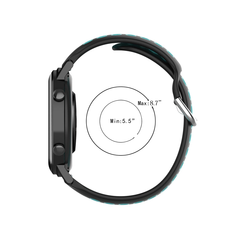 Cinturino di ricambio per cinturino di ricambio in silicone a due colori per sport universali da 20 mm