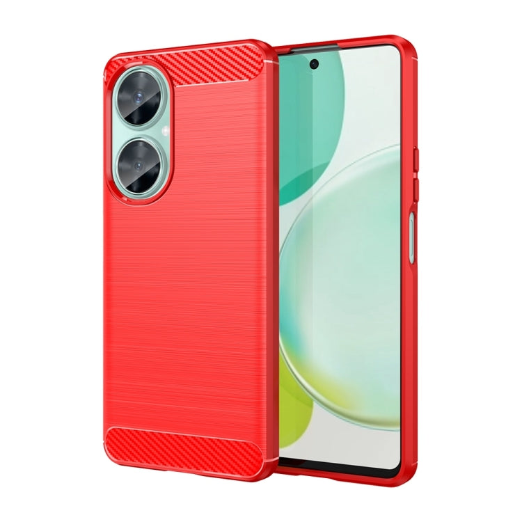 Custodia per telefono TPU in fibra di carbonio con trama spazzolata, For Huawei nova Y72, For Huawei nova 12 Ultra, For Huawei Enjoy 70, For Huawei nova 12 Pro, For Huawei nova 12, For Huawei Mate 60 RS Ultimate, For Huawei Mate 60 Pro+                ...