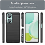 Custodia per telefono TPU in fibra di carbonio con trama spazzolata, For Huawei nova 11i, For Huawei Maimang 20
