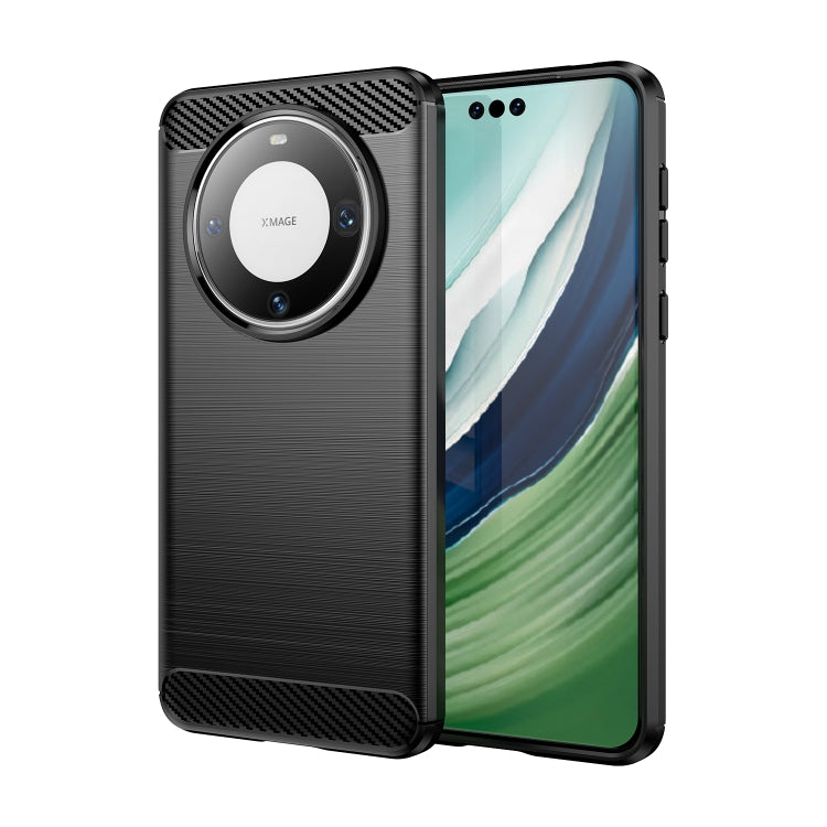 Custodia per telefono TPU in fibra di carbonio con trama spazzolata, For Huawei nova Y72, For Huawei nova 12 Ultra, For Huawei Enjoy 70, For Huawei nova 12 Pro, For Huawei nova 12, For Huawei Mate 60 RS Ultimate, For Huawei Mate 60 Pro+                ...