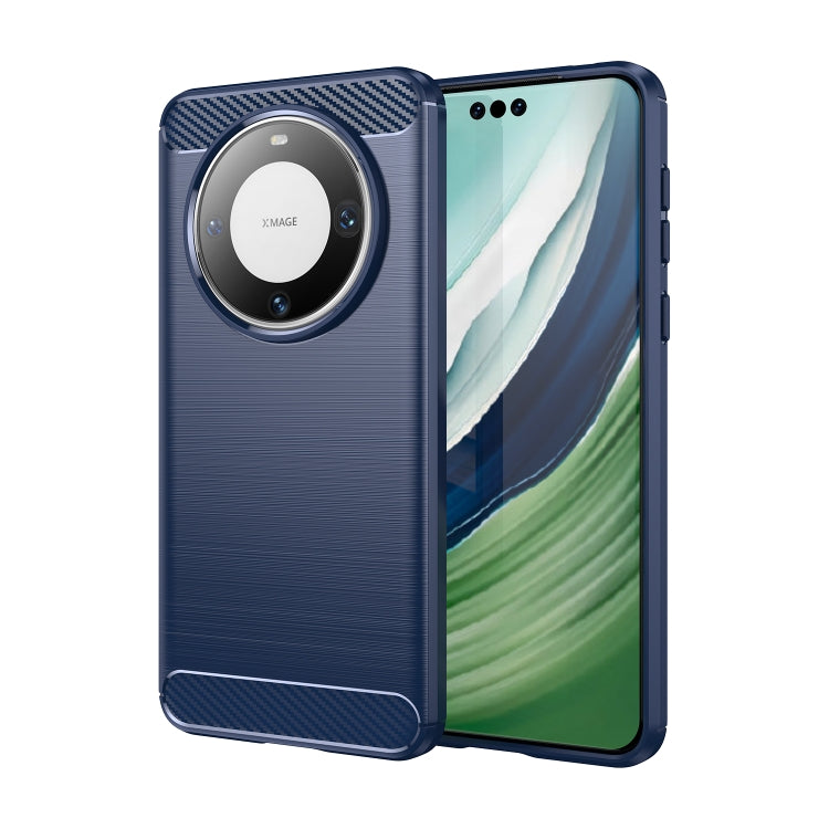 Custodia per telefono TPU in fibra di carbonio con trama spazzolata, For Huawei nova Y72, For Huawei nova 12 Ultra, For Huawei Enjoy 70, For Huawei nova 12 Pro, For Huawei nova 12, For Huawei Mate 60 RS Ultimate, For Huawei Mate 60 Pro+                ...
