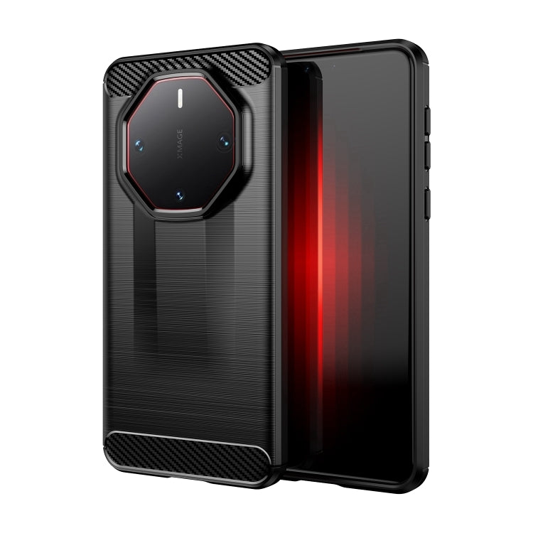 Custodia per telefono TPU in fibra di carbonio con trama spazzolata, For Huawei nova Y72, For Huawei nova 12 Ultra, For Huawei Enjoy 70, For Huawei nova 12 Pro, For Huawei nova 12, For Huawei Mate 60 RS Ultimate, For Huawei Mate 60 Pro+                ...