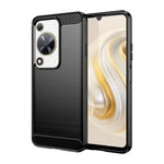 Custodia per telefono TPU in fibra di carbonio con trama spazzolata, For Huawei nova Y72, For Huawei nova 12 Ultra, For Huawei Enjoy 70, For Huawei nova 12 Pro, For Huawei nova 12, For Huawei Mate 60 RS Ultimate, For Huawei Mate 60 Pro+                ...