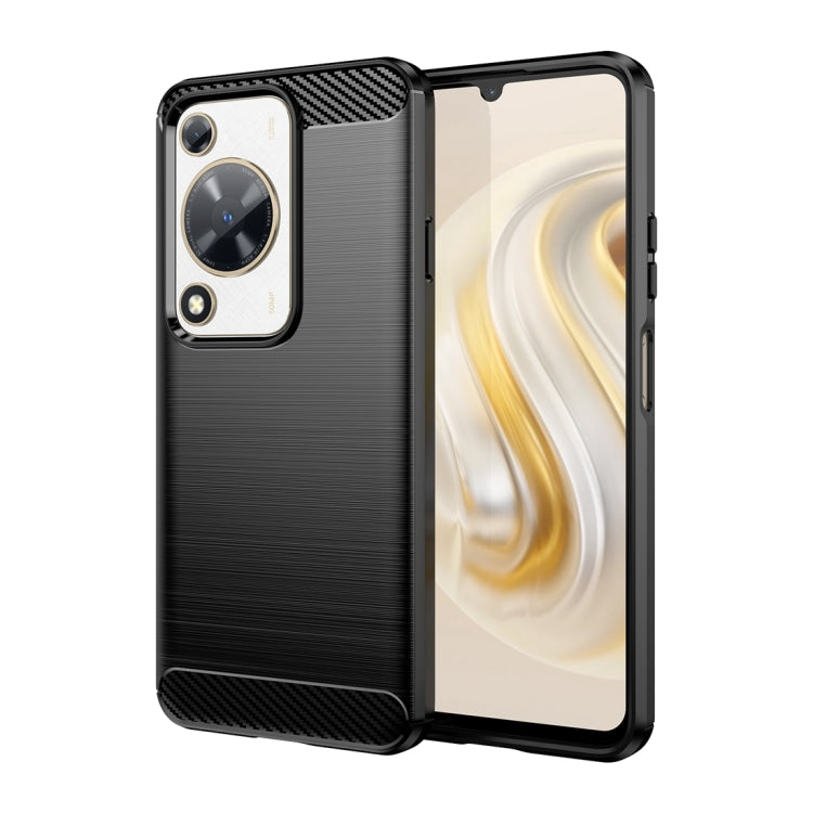 Custodia per telefono TPU in fibra di carbonio con trama spazzolata, For Huawei nova Y72, For Huawei nova 12 Ultra, For Huawei Enjoy 70, For Huawei nova 12 Pro, For Huawei nova 12, For Huawei Mate 60 RS Ultimate, For Huawei Mate 60 Pro+                ...