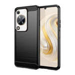 Custodia per telefono TPU in fibra di carbonio con trama spazzolata, For Huawei nova Y72, For Huawei nova 12 Ultra, For Huawei Enjoy 70, For Huawei nova 12 Pro, For Huawei nova 12, For Huawei Mate 60 RS Ultimate, For Huawei Mate 60 Pro+                ...