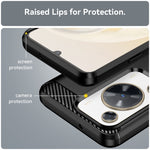 Custodia per telefono TPU in fibra di carbonio con trama spazzolata, For Huawei nova Y72, For Huawei nova 12 Ultra, For Huawei Enjoy 70, For Huawei nova 12 Pro, For Huawei nova 12, For Huawei Mate 60 RS Ultimate, For Huawei Mate 60 Pro+                ...