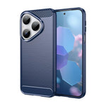 Custodia per telefono TPU in fibra di carbonio con trama spazzolata, For Huawei Pura 80 Ultra 5G, For Huawei Pura 80 Pro+ 5G, For Huawei Pura 80 Pro 5G, For Huawei Pura 80 5G, For Huawei Mate 70 Pro / 70 Pro+, For Huawei Mate 70                        ...