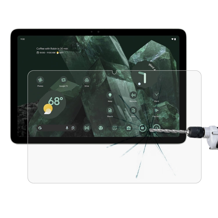Pellicola in vetro temperato antideflagrante 9H 0,3 mm, For Google Pixel Tablet 2 11, For Doogee T30 Pro / Google Pixel Tablet (1pc)