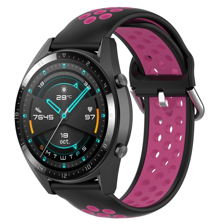 Cinturino di ricambio in silicone bicolore sportivo universale da 22 mm
