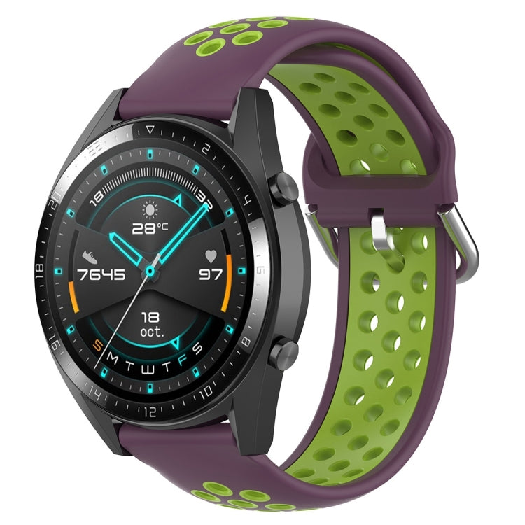Cinturino di ricambio in silicone bicolore sportivo universale da 22 mm