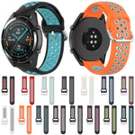 Cinturino di ricambio in silicone bicolore sportivo universale da 22 mm