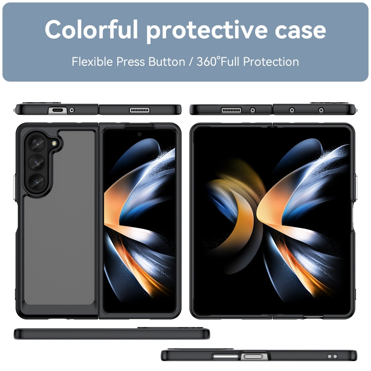 Custodia per telefono in acrilico + TPU serie colorata, For Samsung Galaxy Z Fold5