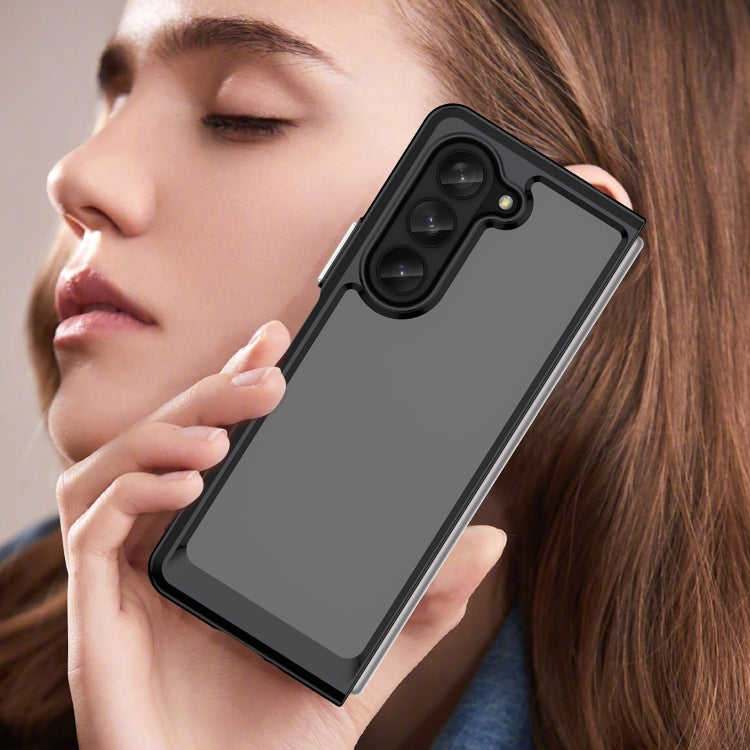 Custodia per telefono in acrilico + TPU serie colorata, For Samsung Galaxy Z Fold5