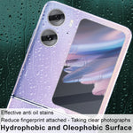 1 set di anello di protezione per fotocamera posteriore in vetro temperato imak + adesivo per schermo posteriore in vetro, For OPPO Find N2 Flip 5G
