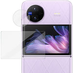 1 set di anello di protezione per fotocamera posteriore in vetro temperato imak + adesivo per schermo posteriore in vetro, For vivo X Flip
