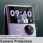 1 set di anello di protezione per fotocamera posteriore in vetro temperato imak + adesivo per schermo posteriore in vetro, For vivo X Flip