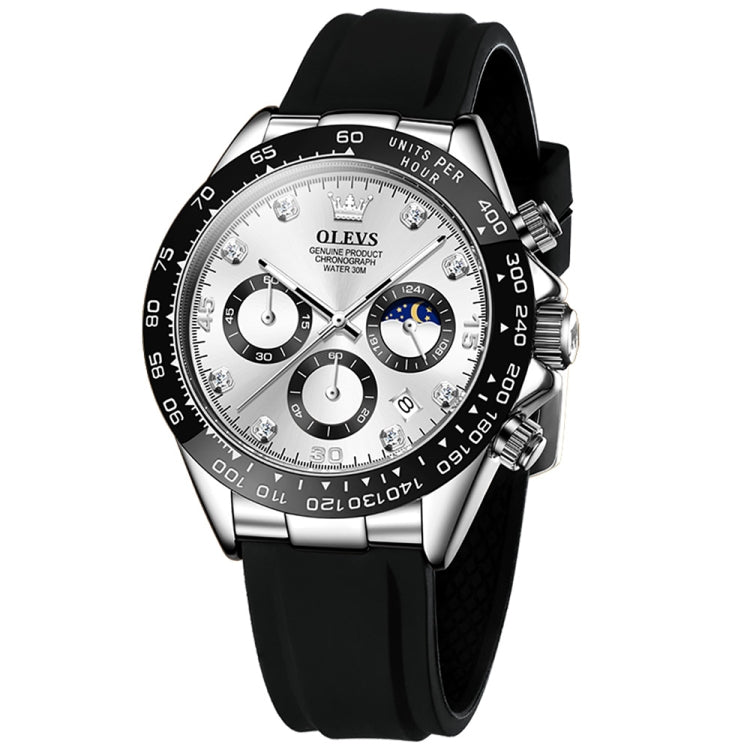 OLEVS 2875 Cronografo sportivo multifunzionale da uomo Orologio al quarzo impermeabile