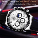 OLEVS 2875 Cronografo sportivo multifunzionale da uomo Orologio al quarzo impermeabile