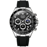 OLEVS 2875 Cronografo sportivo multifunzionale da uomo Orologio al quarzo impermeabile