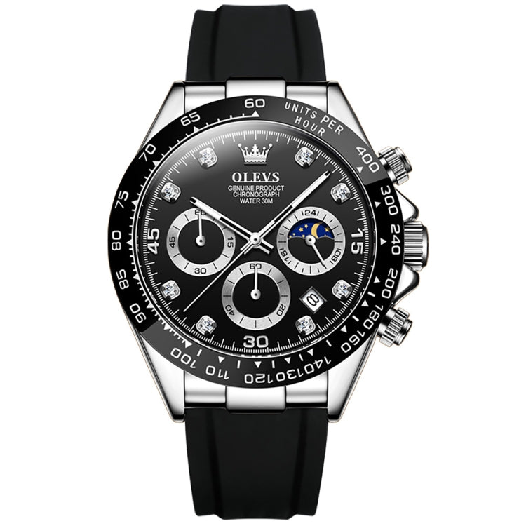 OLEVS 2875 Cronografo sportivo multifunzionale da uomo Orologio al quarzo impermeabile