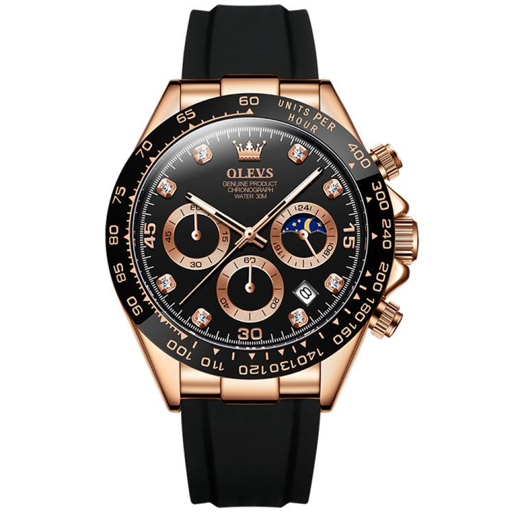 OLEVS 2875 Cronografo sportivo multifunzionale da uomo Orologio al quarzo impermeabile