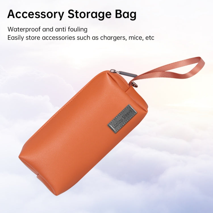 Borsa per accessori per laptop in pelle PU impermeabile